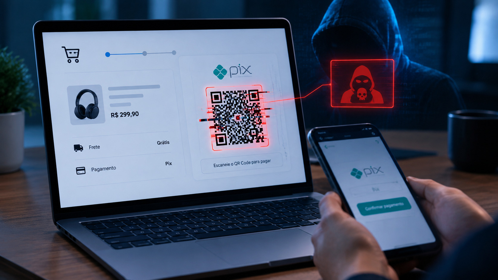 Novo golpe do Pix: vírus altera QR Code de lojas online e rouba dinheiro sem você perceber